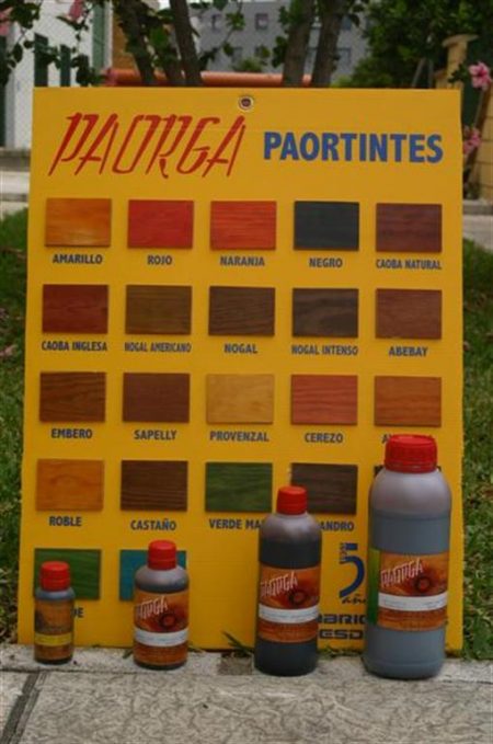 Tintes concentrados Serie 30 para madera - Productos Paorga