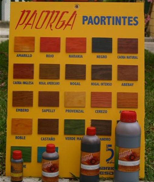 Tintes concentrados Serie 30 para madera - Productos Paorga
